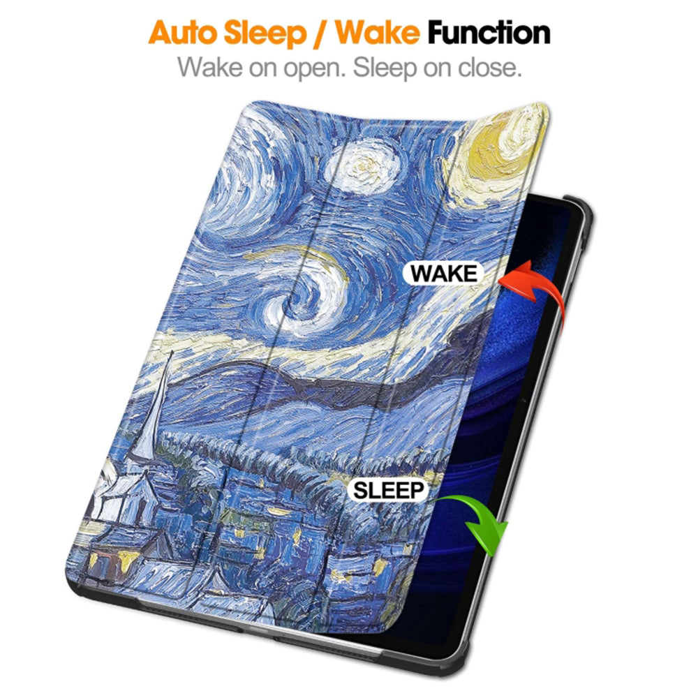 Husa pentru Xiaomi Pad 6 / 6 Pro, Techsuit, FoldPro Starry Night, Multicolor
