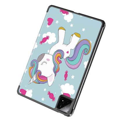 Husa pentru Xiaomi Pad 6S Pro 12.4, Techsuit, FoldPro Unicorn, Multicolor