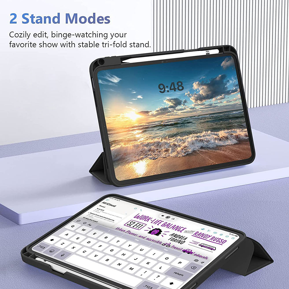 Husa pentru Xiaomi Pad 7 / 7 Pro, Techsuit, Flex Trifold, Neagra
