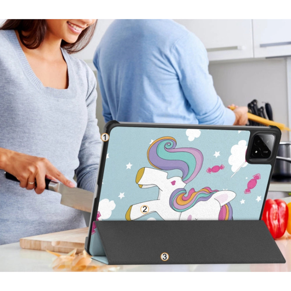 Husa pentru Xiaomi Pad 7 / 7 Pro, Techsuit, FoldPro Unicorn, Multicolor