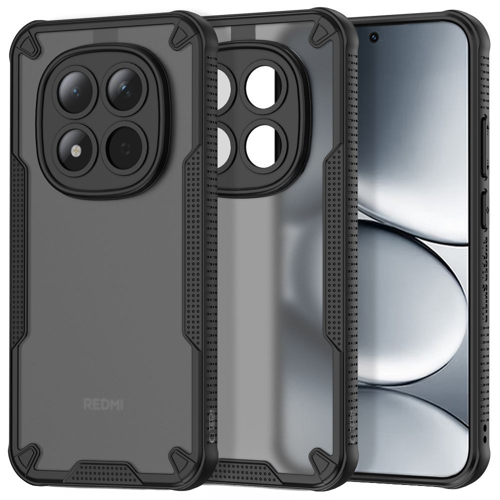 Husa pentru Xiaomi Poco M8 Pro / Redmi Note 15 Pro+, Tech-Protect, Rugged Shield, Neagra