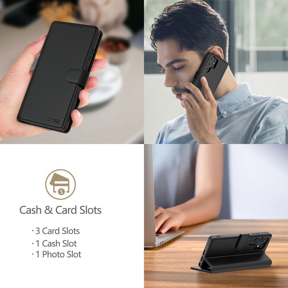 Husa pentru Xiaomi Poco F8 Pro, Tech-Protect, Wallet, Neagra