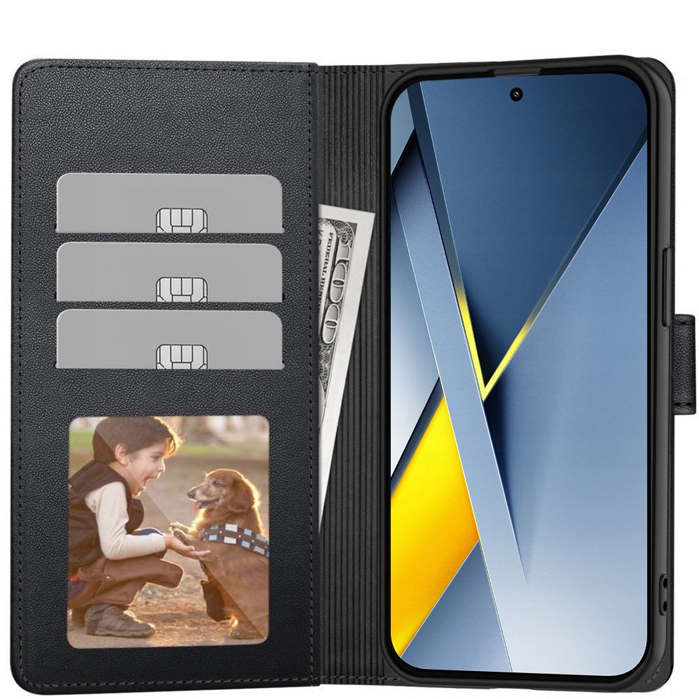Husa pentru Xiaomi Poco F8 Ultra, Tech-Protect, Wallet, Neagra