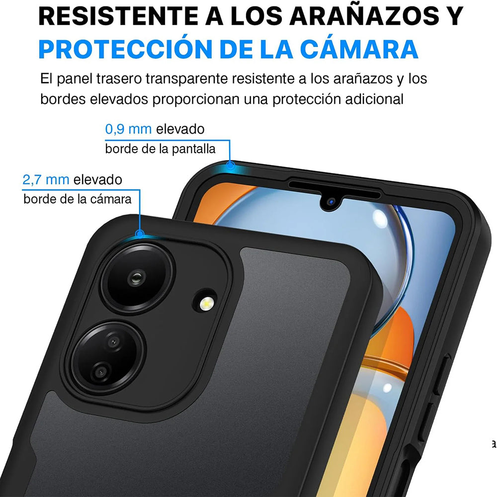 Husa pentru Xiaomi Poco C65 / Redmi 13C, Techsuit, ColorVerse 360, Neagra