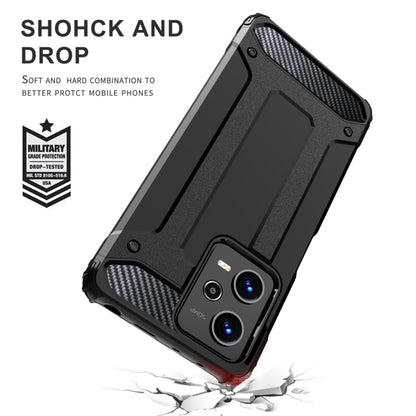 Husa pentru Xiaomi Poco C65 / Redmi 13C, Techsuit, Hybrid Armor, Neagra