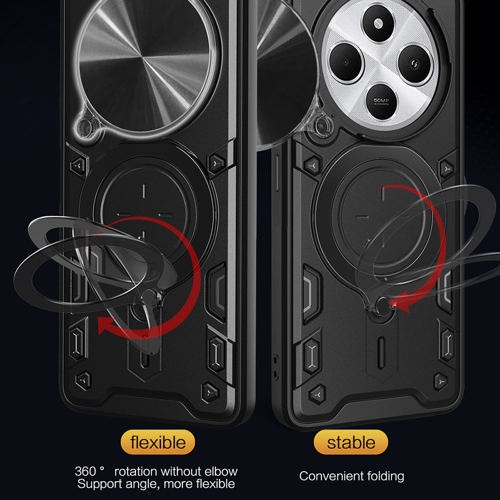 Husa pentru Xiaomi Poco C75 / Redmi 14C, Techsuit, CamGuard Pro, Mov