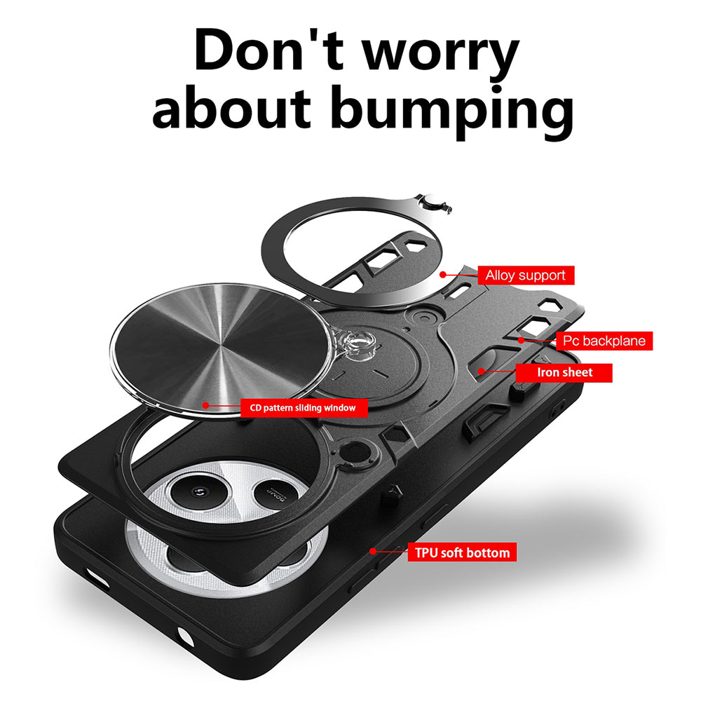 Husa pentru Xiaomi Poco C75 / Redmi 14C, Techsuit, CamGuard Pro, Neagra
