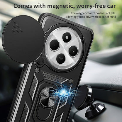 Husa pentru Xiaomi Poco C75 / Redmi 14C, Techsuit, CamShield, Neagra