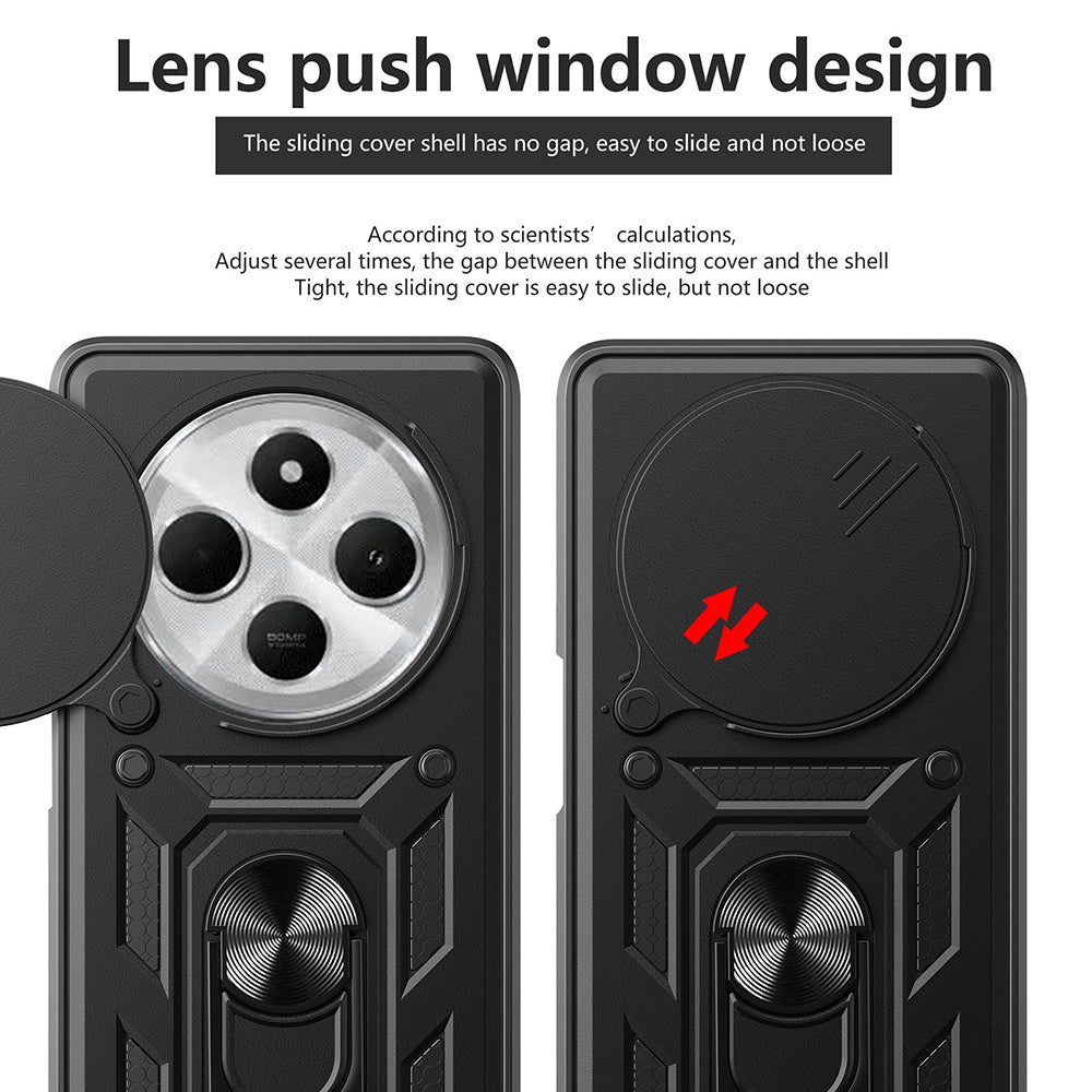 Husa pentru Xiaomi Poco C75 / Redmi 14C, Techsuit, CamShield, Roz