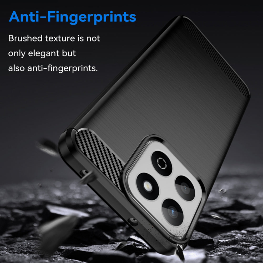 Husa pentru Xiaomi Poco C75 / Redmi 14C, Techsuit, Carbon, Albastra