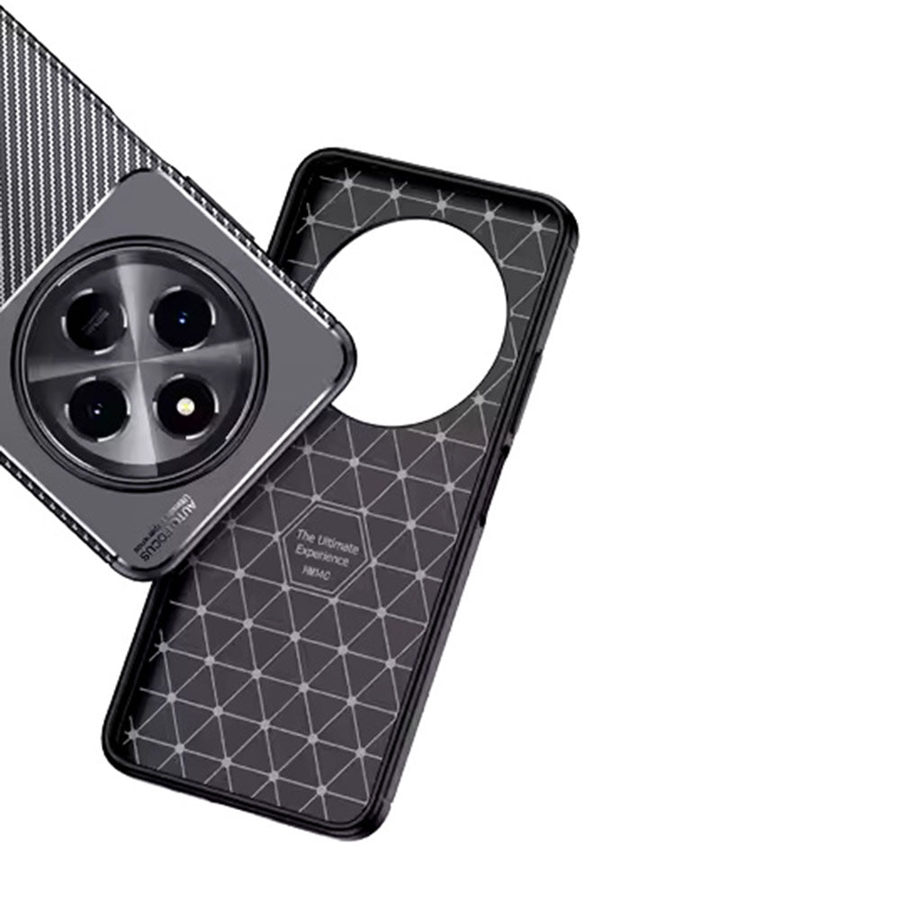 Husa pentru Xiaomi Poco C75 / Redmi 14C, Techsuit, CarbonFiber, Neagra
