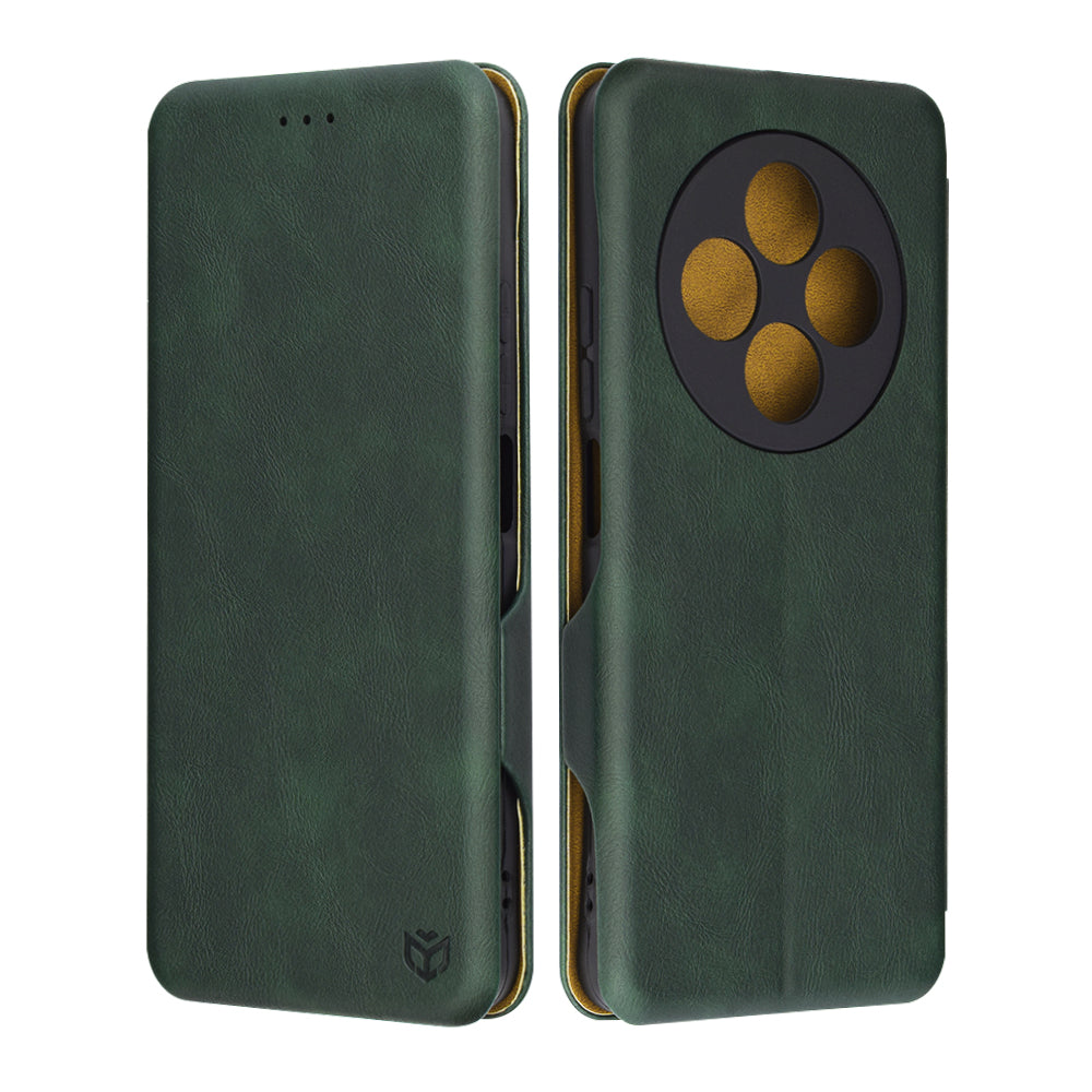 Husa pentru Xiaomi Poco C75 / Redmi 14C, Techsuit, Safe Wallet Plus, Verde