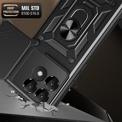 Husa pentru Xiaomi Poco F6 Pro, Techsuit, CamShield, Roz