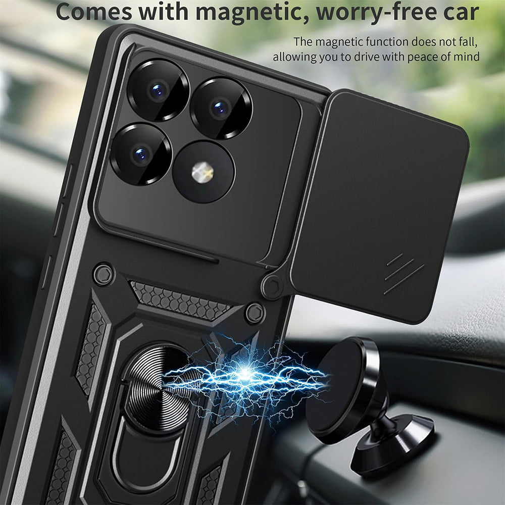 Husa pentru Xiaomi Poco F6 Pro, Techsuit, CamShield, Roz
