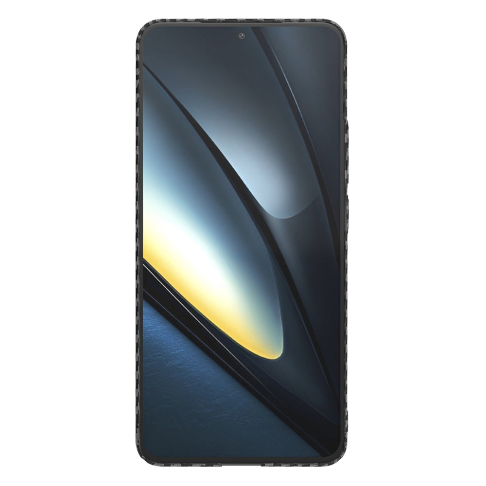 Husa pentru Xiaomi Poco F6 Pro, Techsuit, Carbonite FiberShell, Neagra