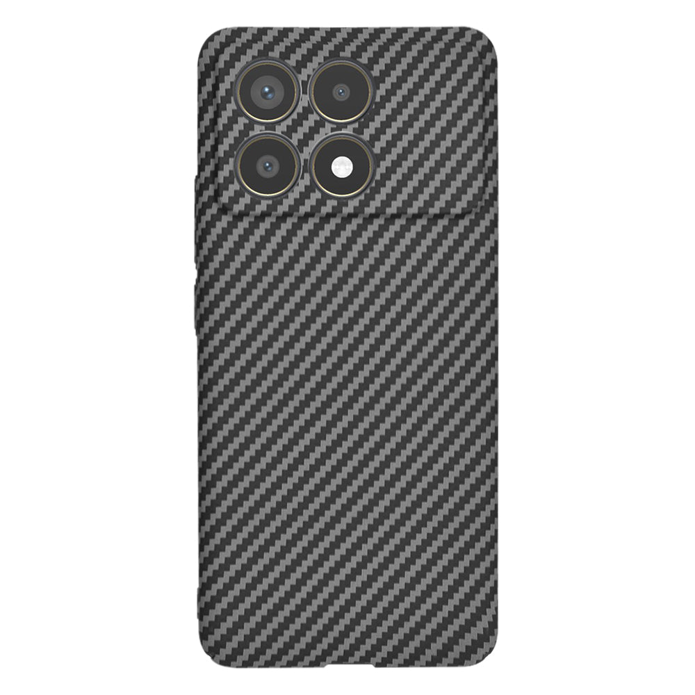 Husa pentru Xiaomi Poco F6 Pro, Techsuit, Carbonite FiberShell, Neagra