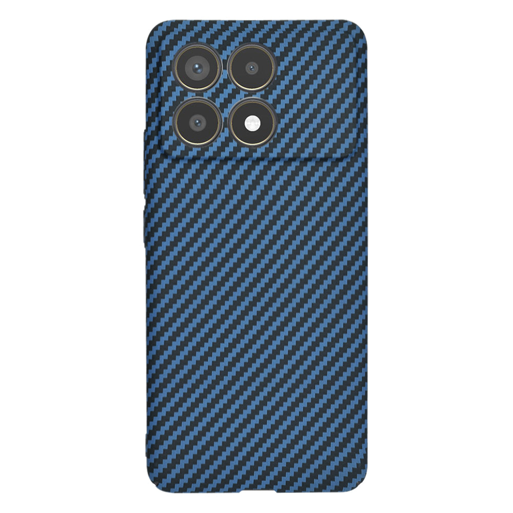 Husa pentru Xiaomi Poco F6 Pro, Techsuit, Carbonite FiberShell, Turcoaz