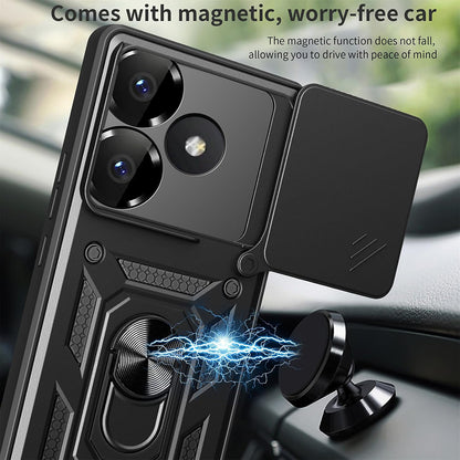 Husa pentru Xiaomi Poco F6, Techsuit, CamShield, Neagra