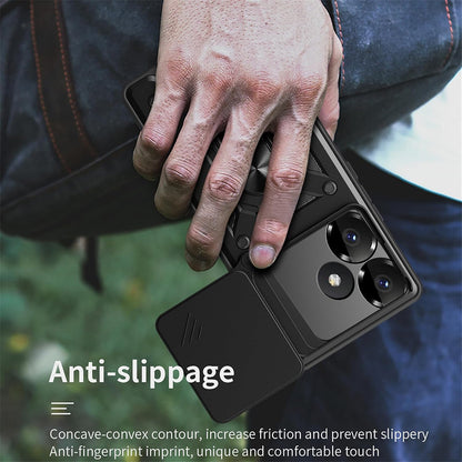 Husa pentru Xiaomi Poco F6, Techsuit, CamShield, Neagra