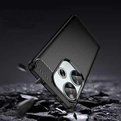 Husa pentru Xiaomi Poco F6, Techsuit, Carbon, Neagra