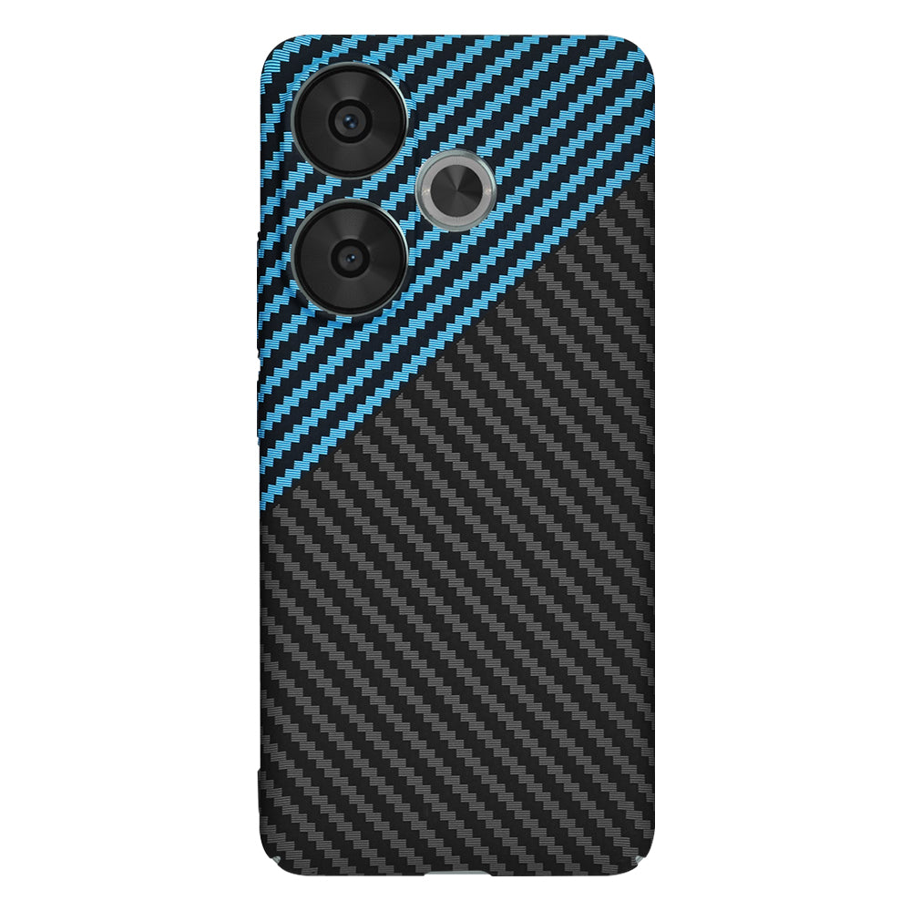 Husa pentru Xiaomi Poco F6, Techsuit, Carbonite FiberShell, Bleu