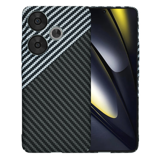 Husa pentru Xiaomi Poco F6, Techsuit, Carbonite FiberShell, Neagra Gri