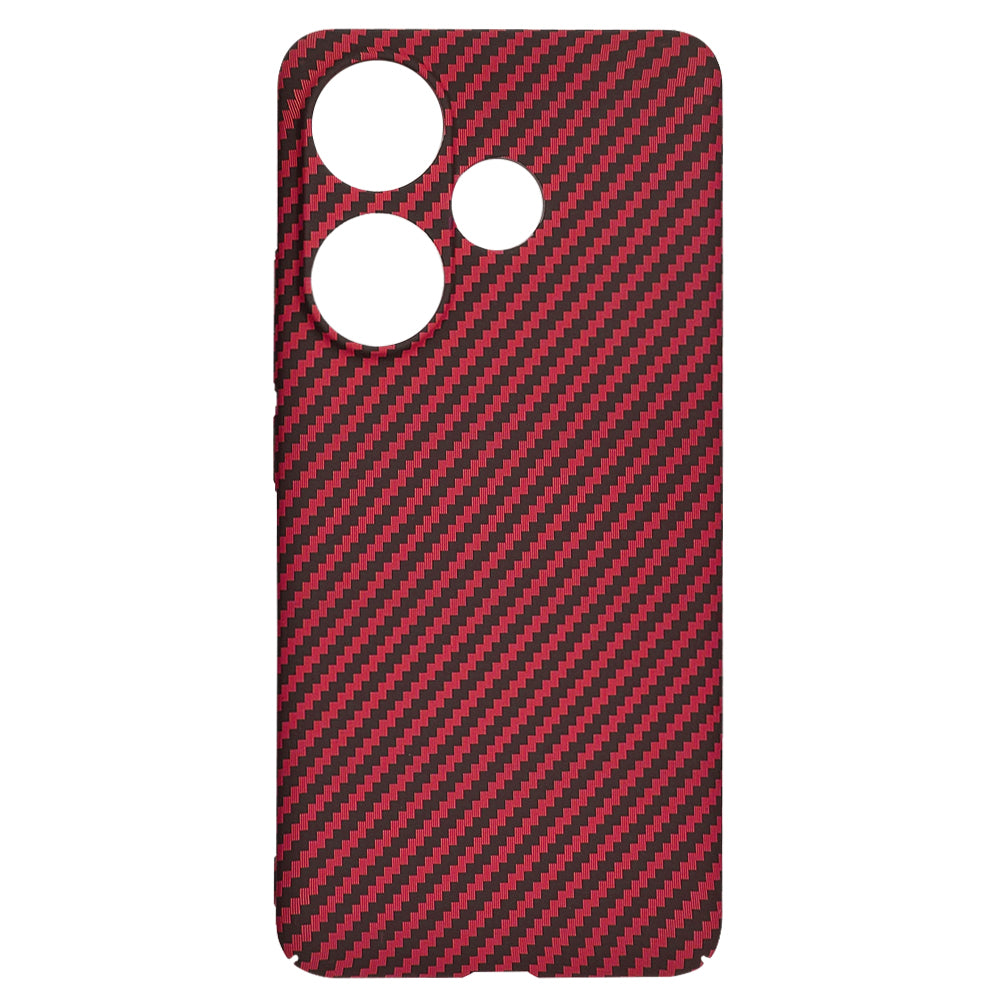 Husa pentru Xiaomi Poco F6, Techsuit, Carbonite FiberShell, Rosie