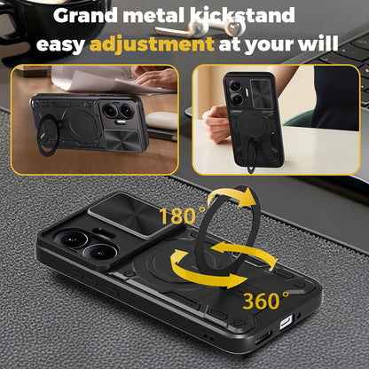 Husa pentru Xiaomi Poco F7, Techsuit, CamGuard Pro, Albastra