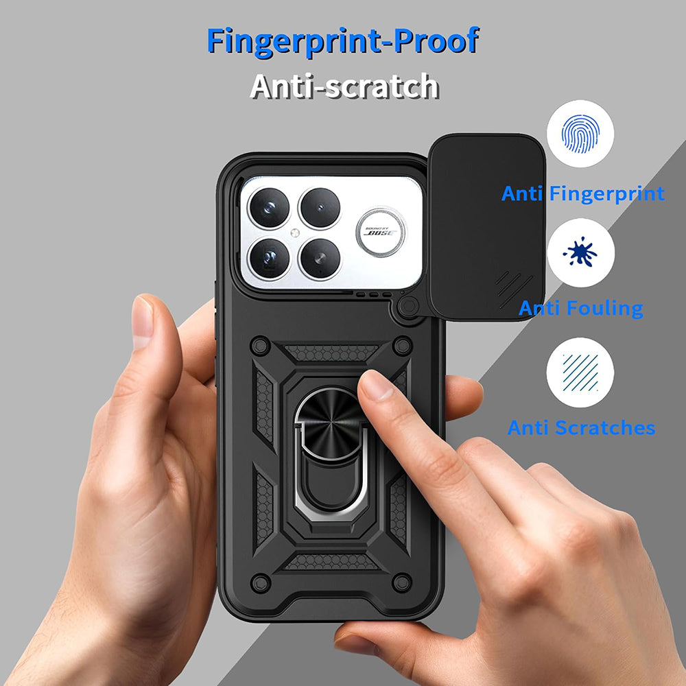 Husa pentru Xiaomi Poco F8 Ultra, Techsuit, CamShield, Neagra