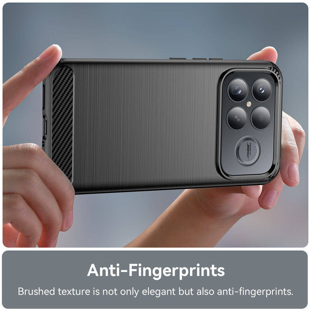 Husa pentru Xiaomi Poco F8 Ultra, Techsuit, Carbon, Neagra