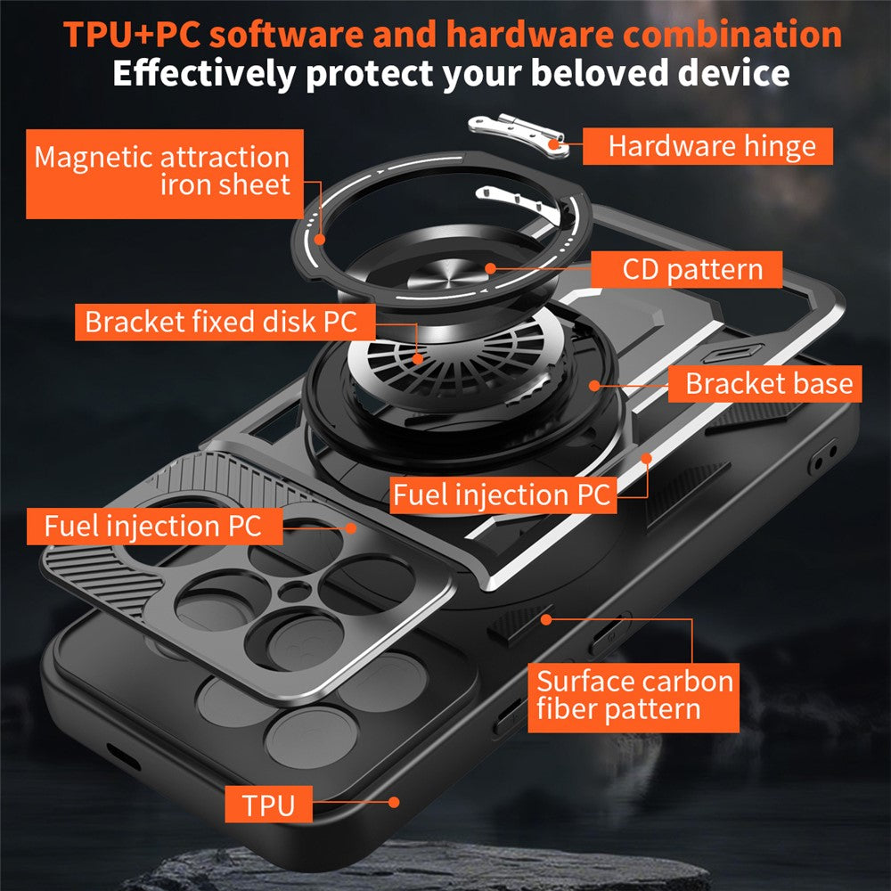 Husa pentru Xiaomi Poco F8 Ultra, Techsuit, RuggedCam, Neagra