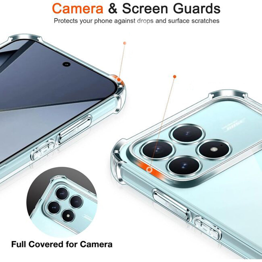 Husa pentru Xiaomi Poco F8 Ultra, Techsuit, Shockproof Clear, Transparenta