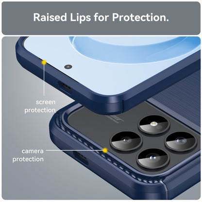 Husa pentru Xiaomi Poco F9 Pro, Techsuit, Carbon, Albastra