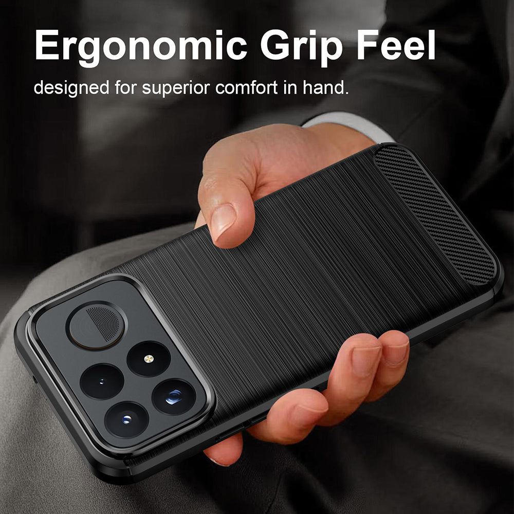 Husa pentru Xiaomi Poco F9 Pro, Techsuit, Carbon, Neagra