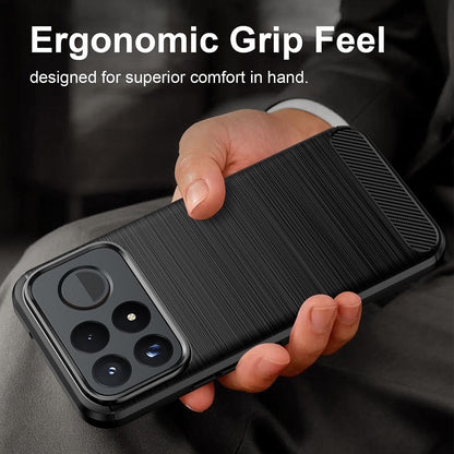 Husa pentru Xiaomi Poco F9 Pro, Techsuit, Carbon, Neagra