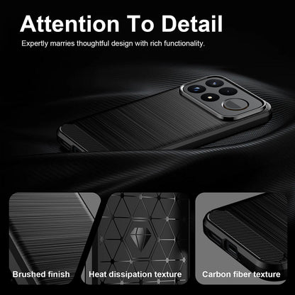 Husa pentru Xiaomi Poco F9 Ultra, Techsuit, Carbon, Neagra