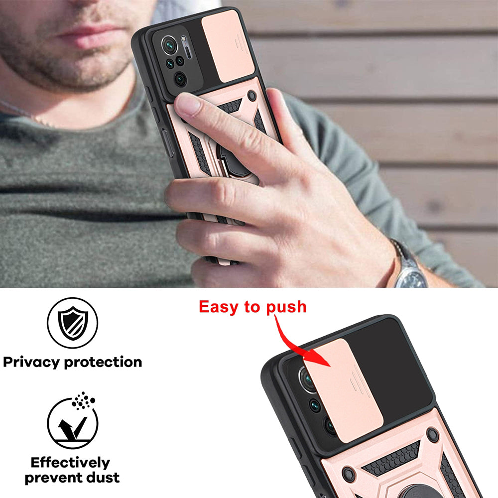 Husa pentru Xiaomi Poco M5s / Redmi Note 10S / Note 10, Techsuit, CamShield, Neagra