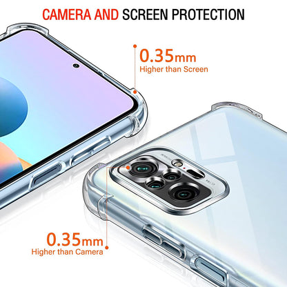 Husa pentru Xiaomi Poco M5s / Redmi Note 10S / Note 10, Techsuit, Shockproof Clear, Transparenta