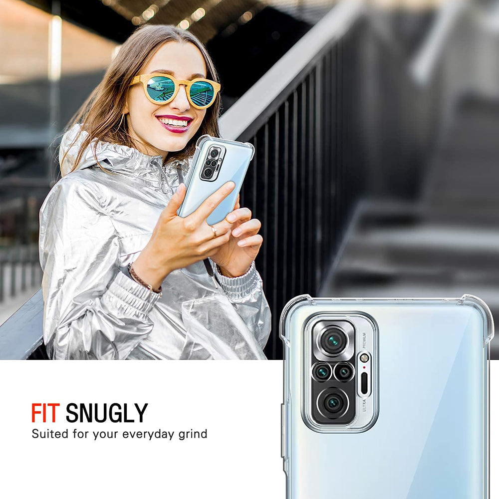 Husa pentru Xiaomi Poco M5s / Redmi Note 10S / Note 10, Techsuit, Shockproof Clear, Transparenta