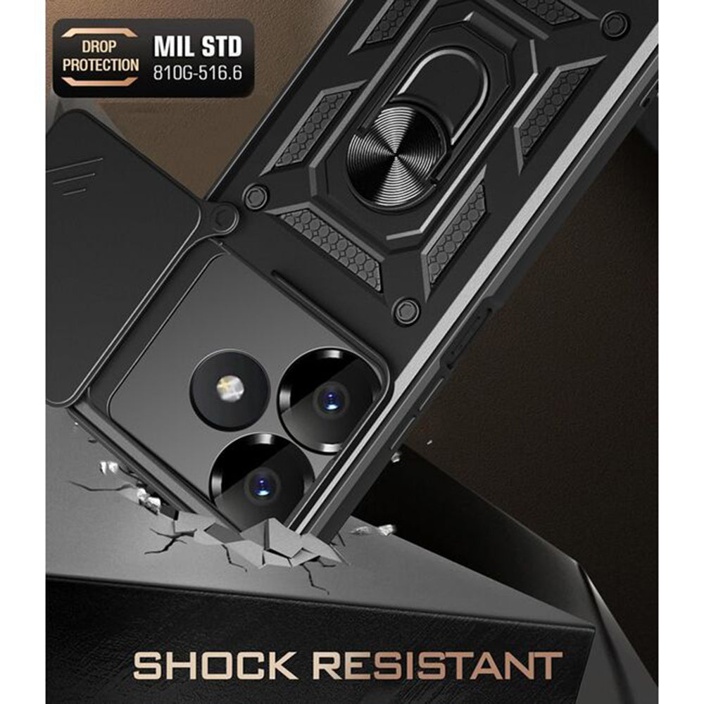 Husa pentru Xiaomi Poco M6 4G / Redmi 13, Techsuit, CamShield, Albastra