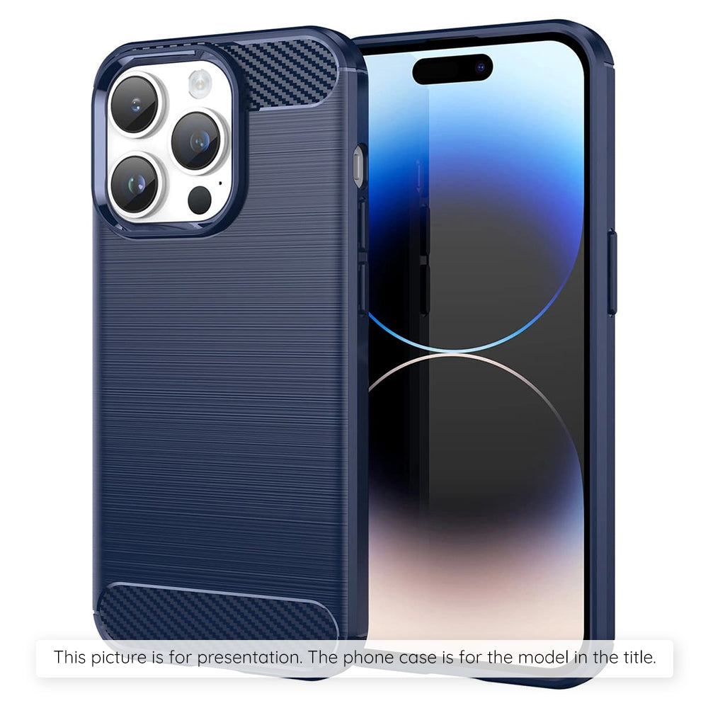 Husa pentru Xiaomi Poco M8 Pro / Redmi Note 15 Pro+ 5G, Techsuit, Carbon, Albastra