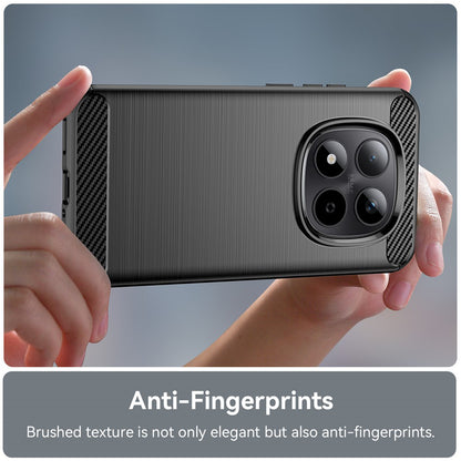 Husa pentru Xiaomi Poco M8 Pro / Redmi Note 15 Pro+ 5G, Techsuit, Carbon, Neagra