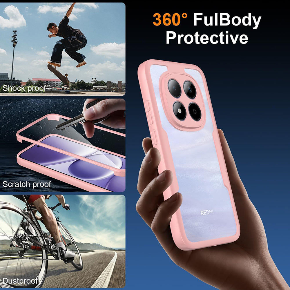 Husa pentru Xiaomi Poco M8 Pro / Redmi Note 15 Pro+ 5G, Techsuit, ColorVerse 360, Roz