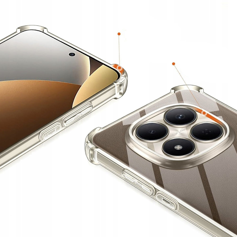 Husa pentru Xiaomi Poco M8 Pro / Redmi Note 15 Pro+ 5G, Techsuit, Shockproof Clear, Transparenta