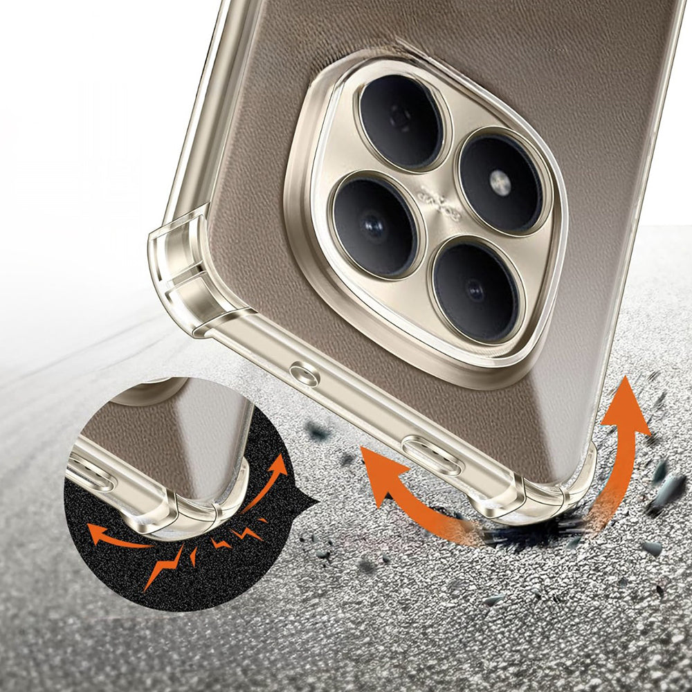 Husa pentru Xiaomi Poco M8 Pro / Redmi Note 15 Pro+ 5G, Techsuit, Shockproof Clear, Transparenta