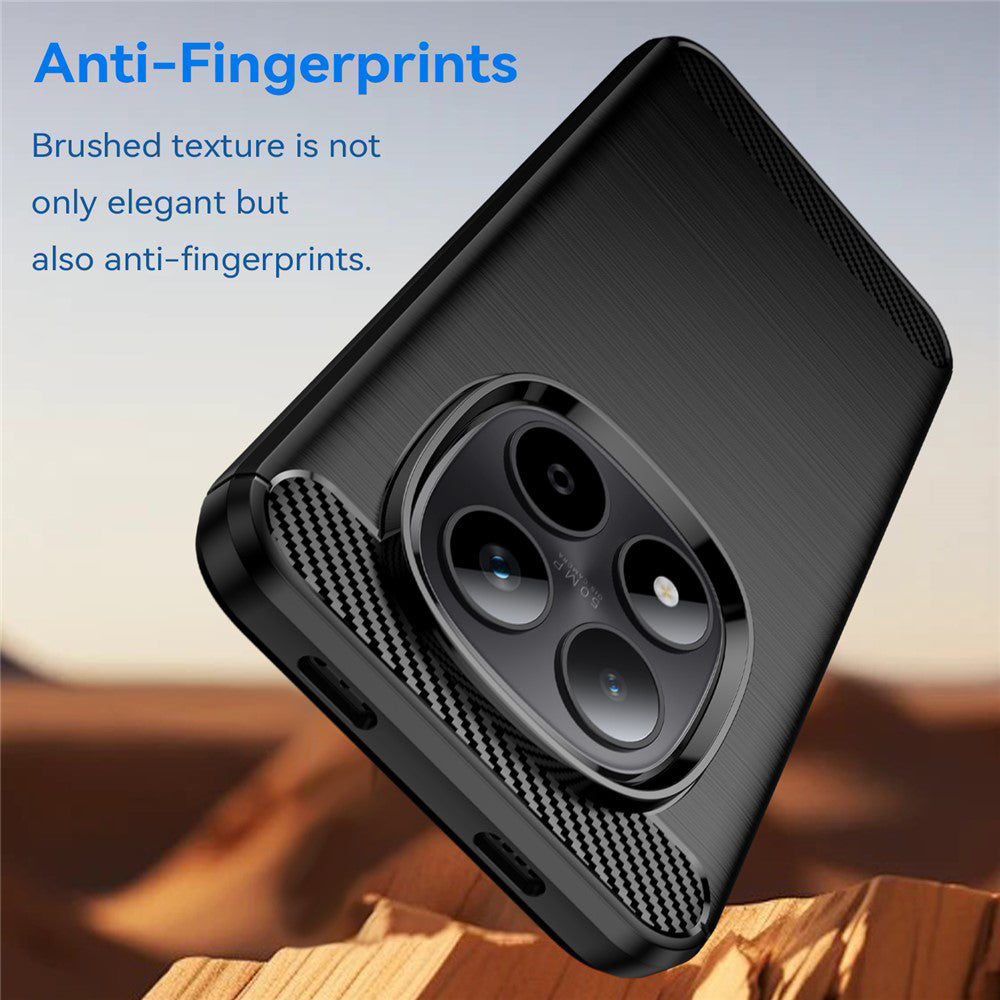 Husa pentru Xiaomi Poco M8 / Redmi Note 15 5G / Note 15 4G, Techsuit, Carbon, Neagra