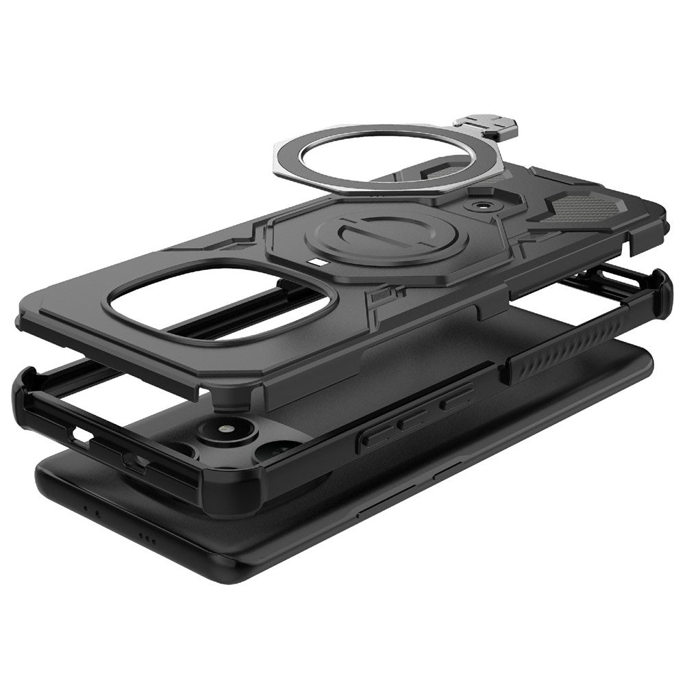 Husa pentru Xiaomi Poco M8 / Redmi Note 15 5G, Techsuit, Carbon Shield Pro, Alba