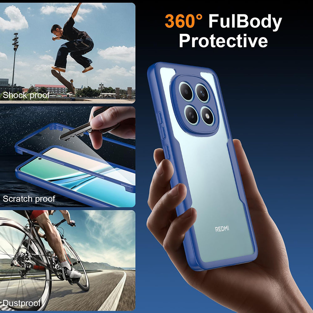 Husa pentru Xiaomi Poco M8 / Redmi Note 15 5G, Techsuit, ColorVerse 360, Albastra