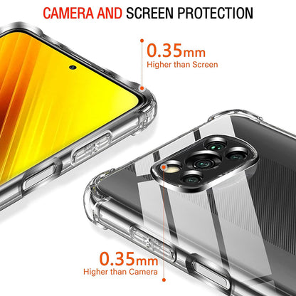 Husa pentru Xiaomi Poco X3 Pro / X3 NFC / X3, Techsuit, Shockproof Clear, Transparenta