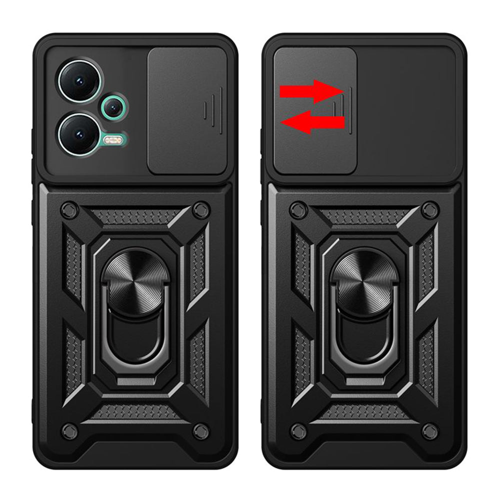 Husa pentru Xiaomi Poco X5 / Note 12 5G, Techsuit, CamShield, Neagra